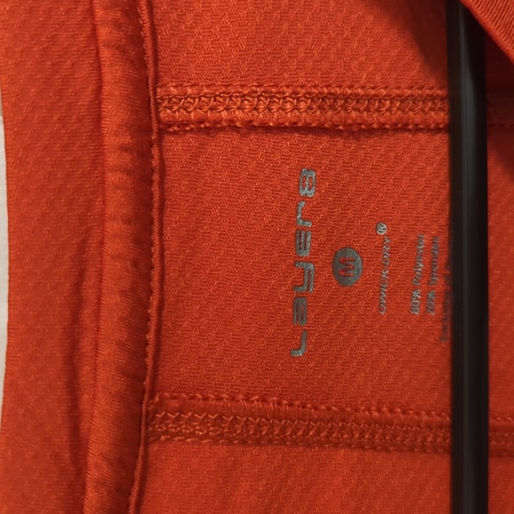 Orange Long Sleeve Athletic Shirt - Picture 2 of 3